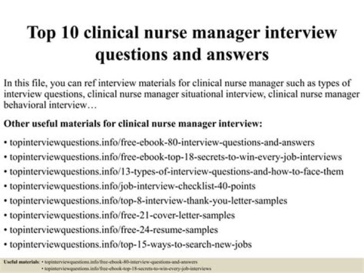 Clinical Nurse Interview Questions & Answers PDF: Essential Practice Guide
