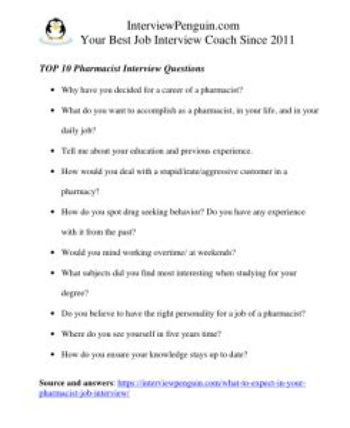 Top Clinical Pharmacist Interview Questions PDF – Expert Prep Guide