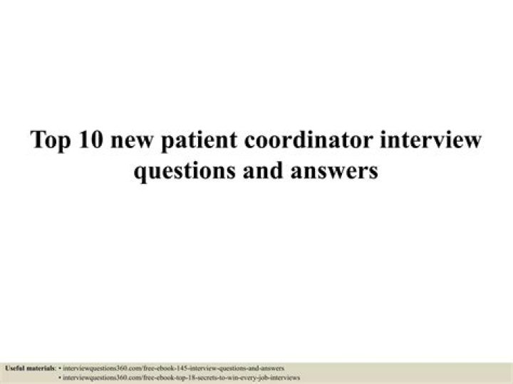 Clinical Research Coordinator Interview Questions & Answers PDF