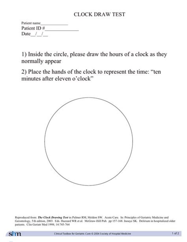 Clock Draw Test PDF: Accurate Performance Testing Guide