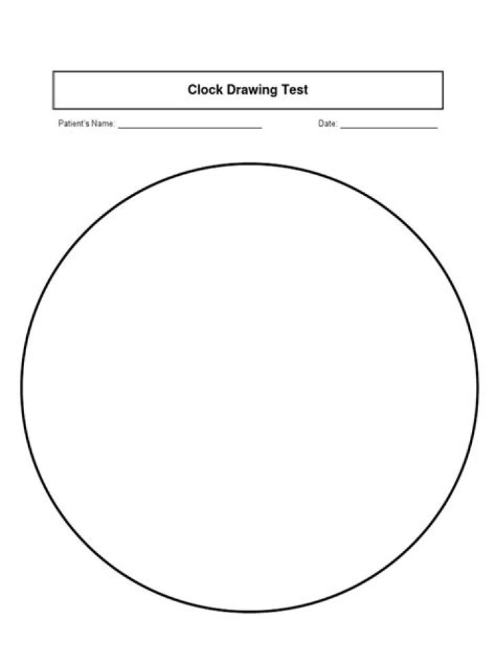 Clock Drawing Test PDF: Free Printable for Kids & Adults