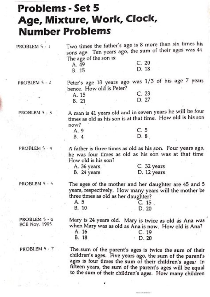 Clock Problems with Solution and Answer PDF