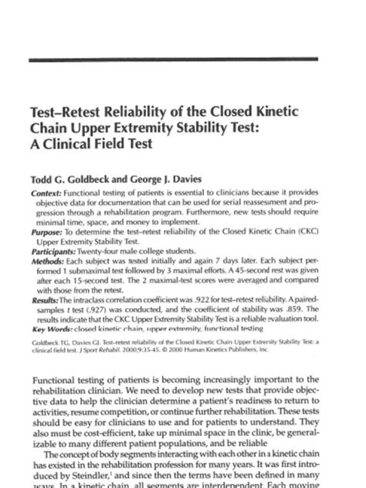 Closed Kinetic Chain Upper Extremity Stability Test PDF: Clinical Guide & Assessment