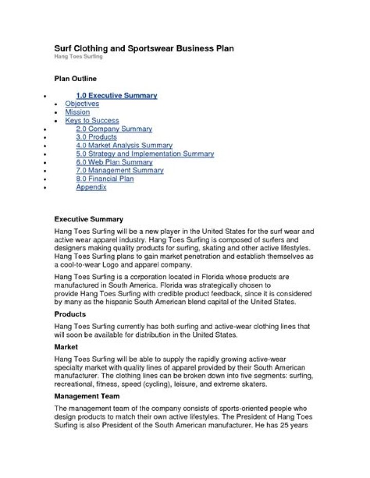 Clothing Line Business Plan Template PDF: Start Your Fashion Brand Fast