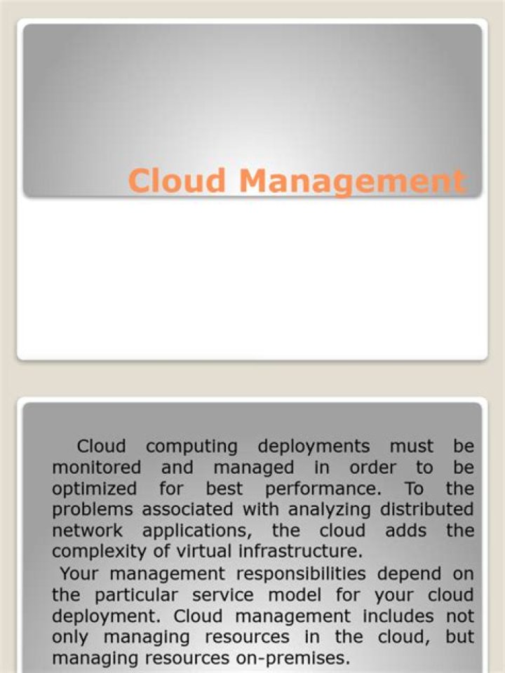 Cloud Management PDF: Master Cloud Infrastructure Efficiently