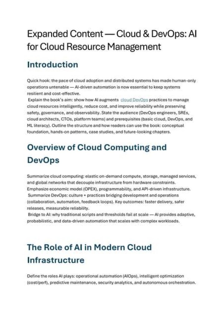 Efficient Cloud Resource Management PDF Guide