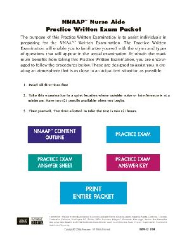 CNA Final Exam 100 Questions PDF – Complete Practice Test