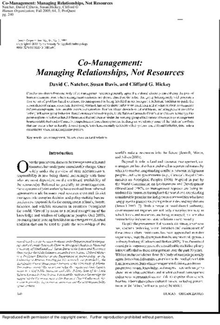 Mastering Co-Management: Managing Relationships with Expert PDF Guidance