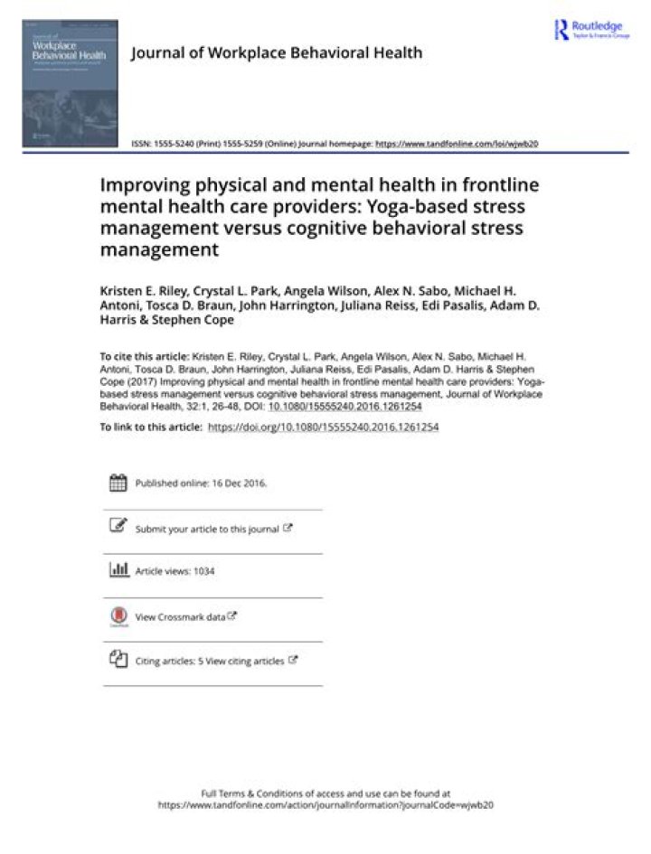 Cognitive-Behavioral Stress Management PDF: Proven Techniques to Reduce Anxiety