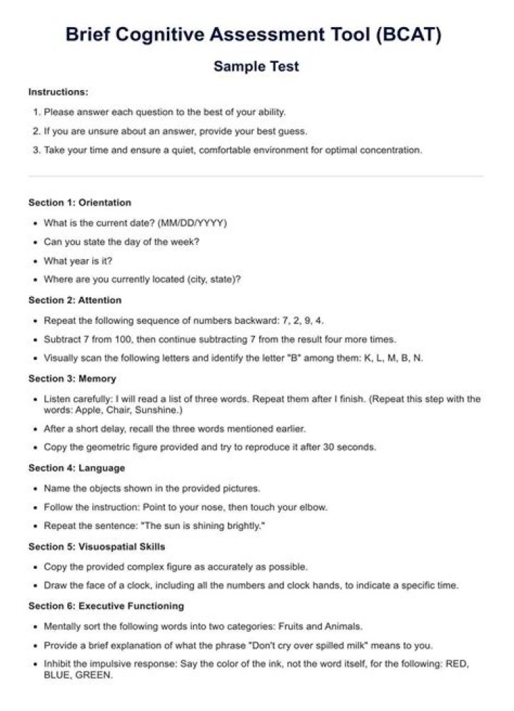 Cognitive Performance Test PDF: Accurate Assessment for Brain Function