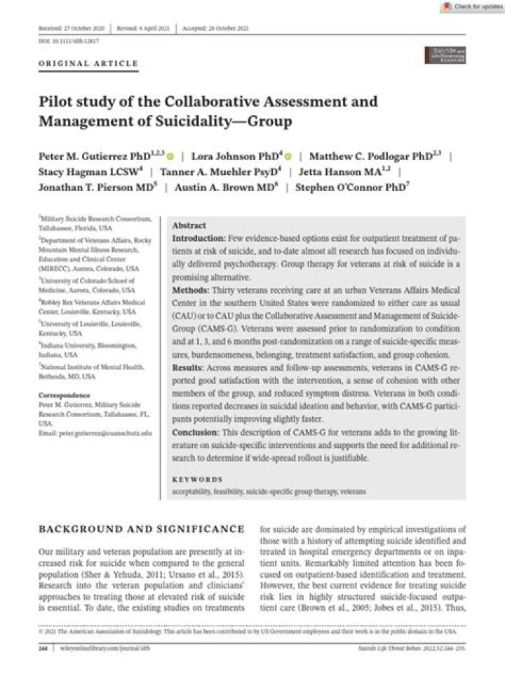 Collaborative Assessment and Management of Suicidality: A Practical PDF Guide