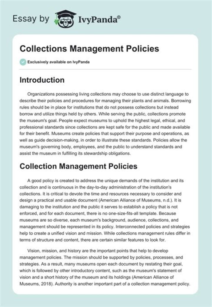 Collection Management Policy PDF: Essential Compliance Guide