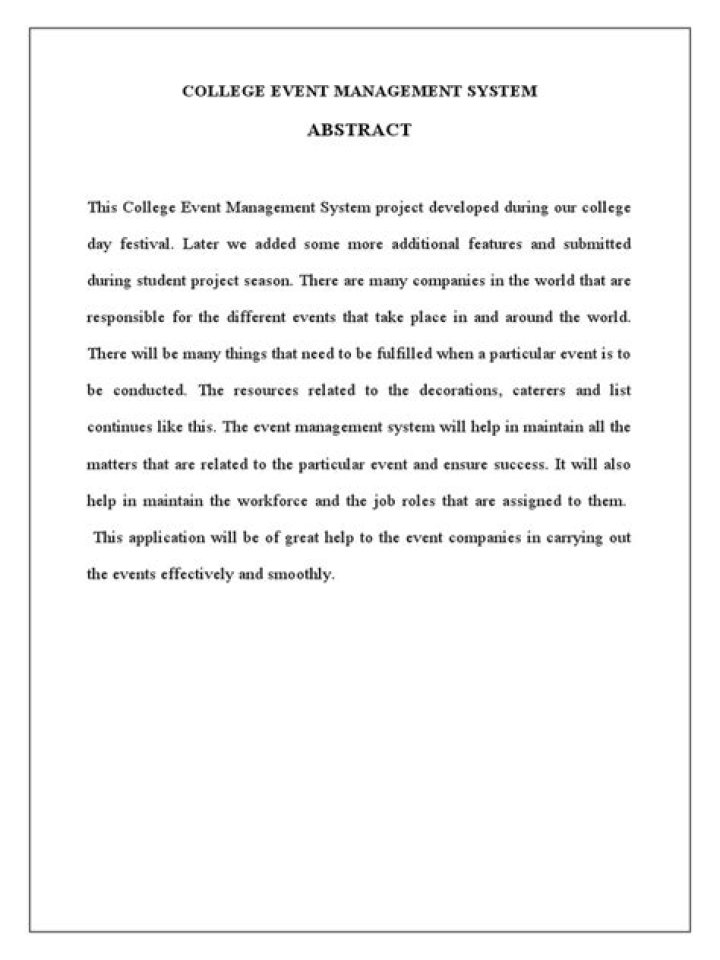 College Event Management System Project Documentation PDF – Complete Guide