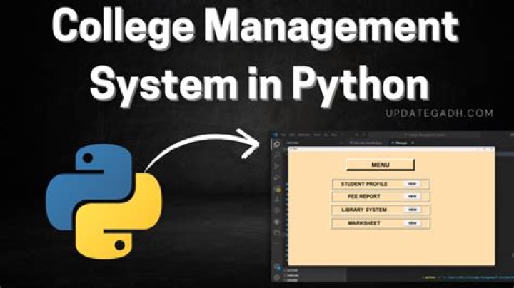 College Management System Python PDF Project: Full Source Code