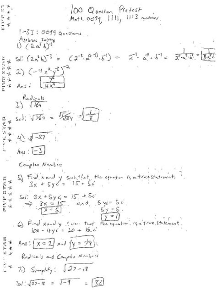 Free College Math Placement Test Practice PDF – Instant Results