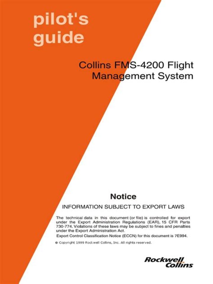 Collins FMS 4200 Flight Management System PDF: Full Guide & Download