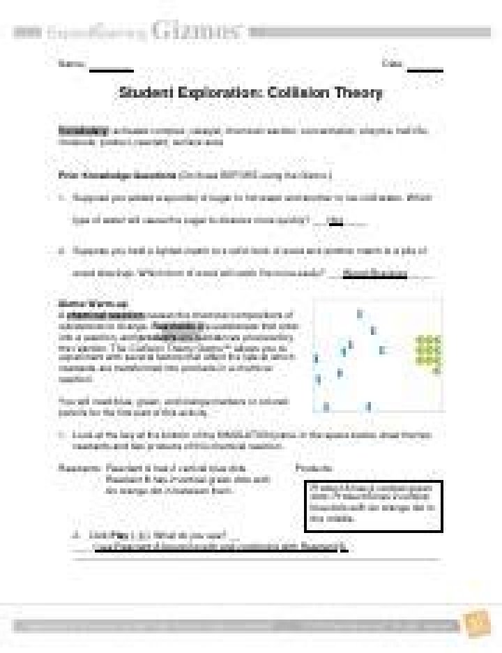 Collision Theory Gizmo Answer Key PDF – Instant Solutions