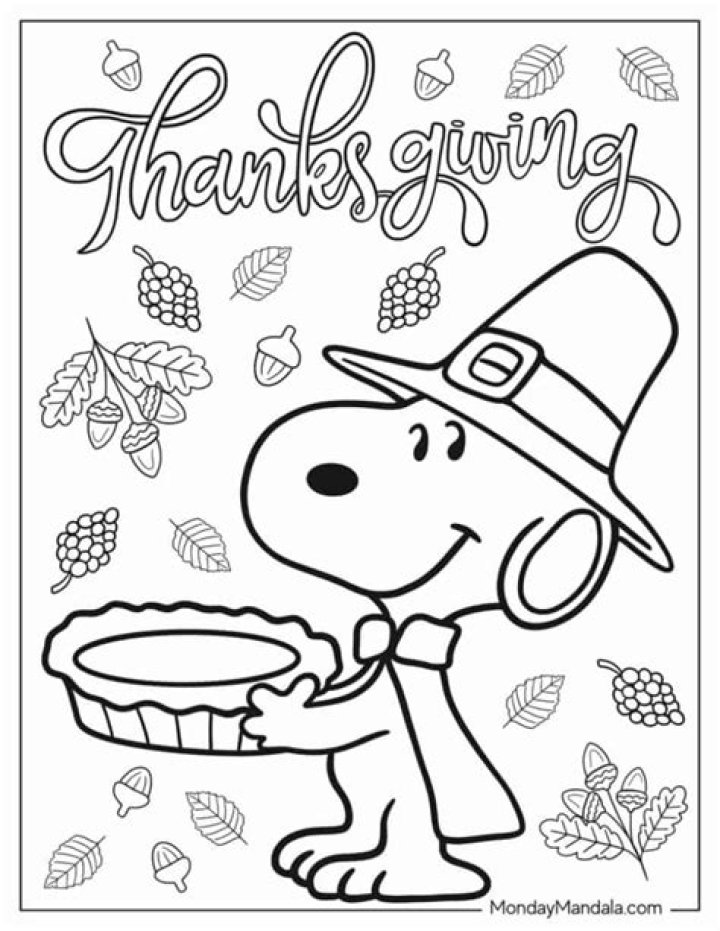 Free Thanksgiving Coloring Sheets PDF for Kids & Adults