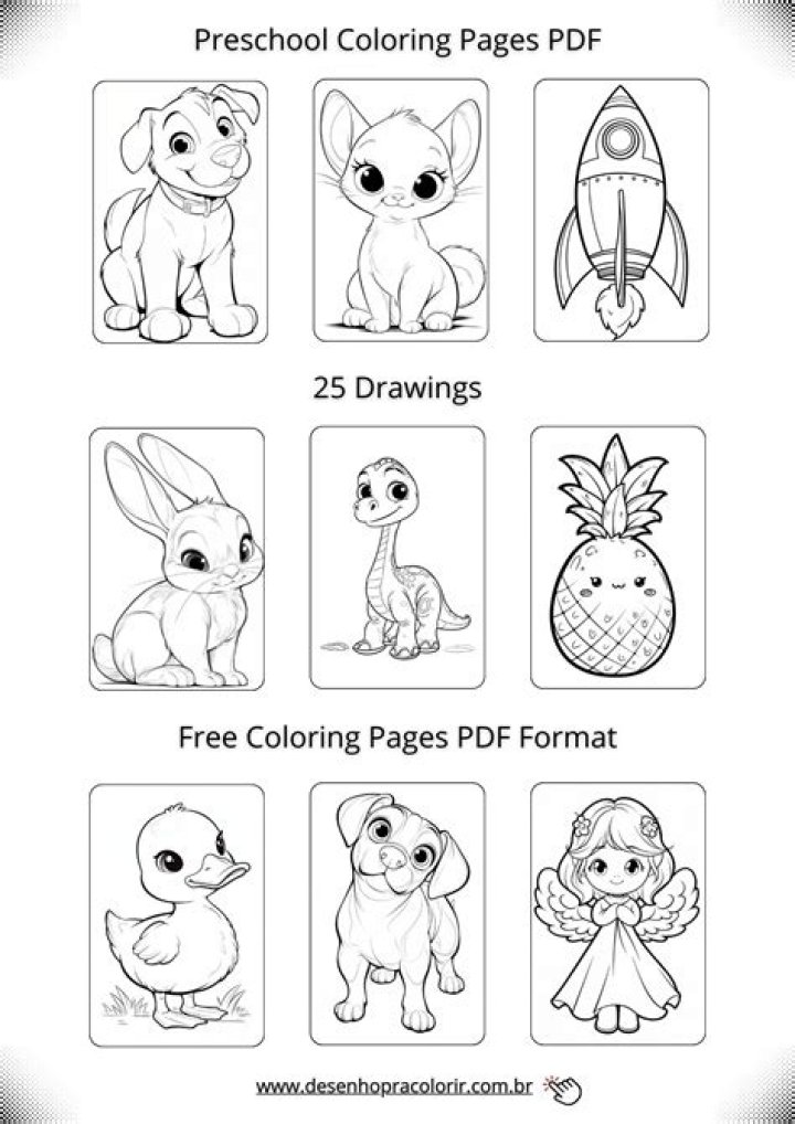 Free Coloring Worksheets PDF for Instant Download