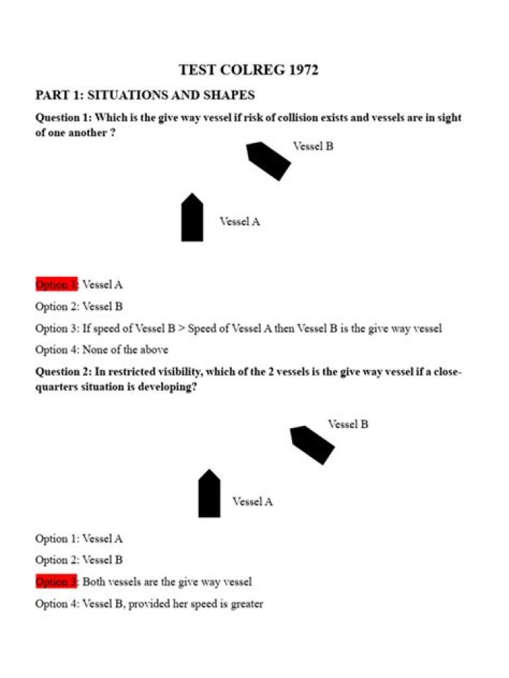 Colreg Test Questions PDF: Master Maritime Regulations with Practice Tests
