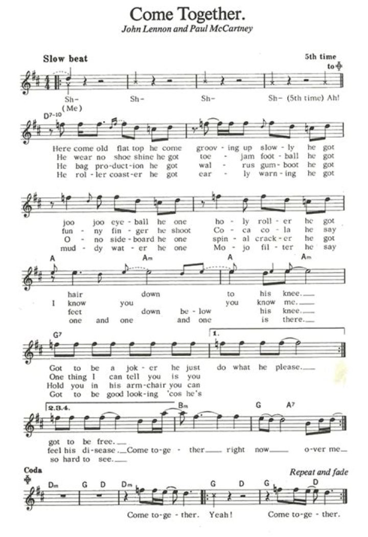 Come Together Lead Sheet PDF – Quick Collaboration Template