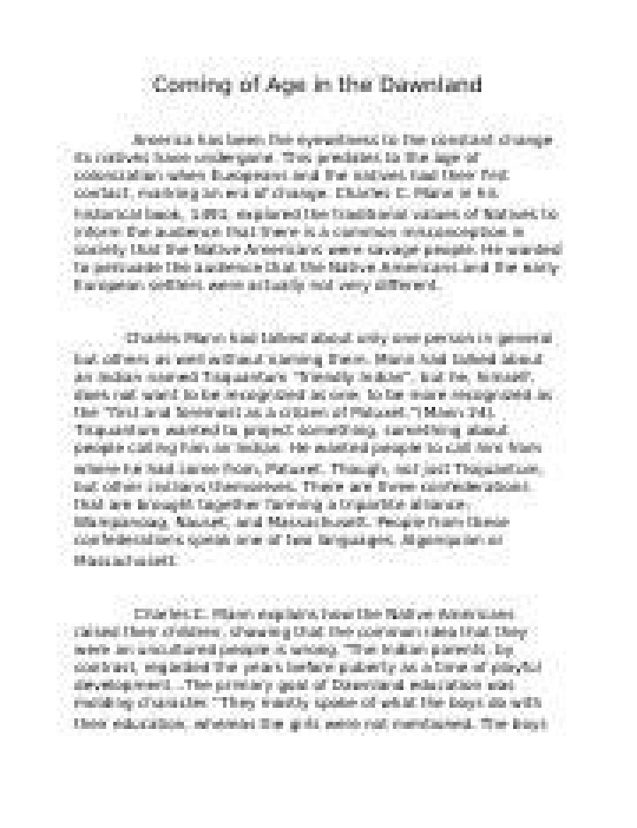 Coming of Age in the Dawnland: PDF Answers & Insights