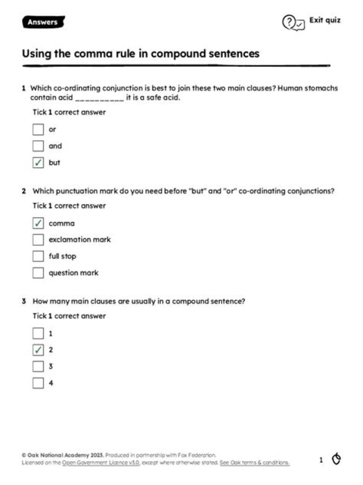 Master Comma Usage with Interactive Quiz & Answers PDF