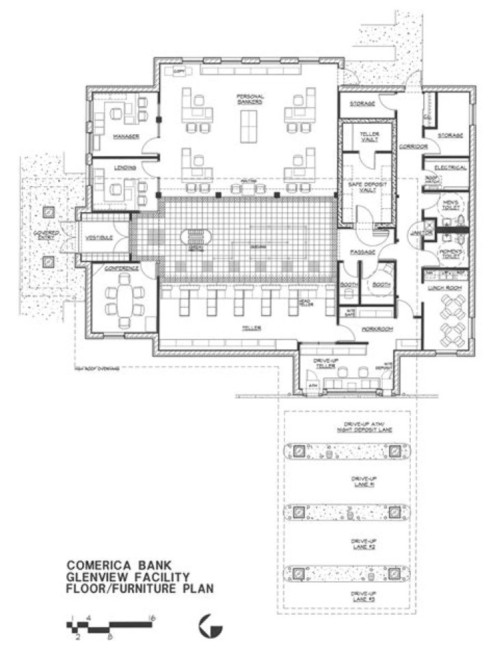 Commercial Bank Floor Plan Design PDF – Efficient Layouts for Financial Institutions
