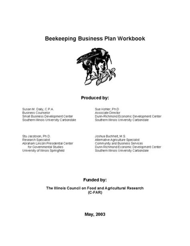 Commercial Beekeeping Business Plan PDF: Step-by-Step Guide