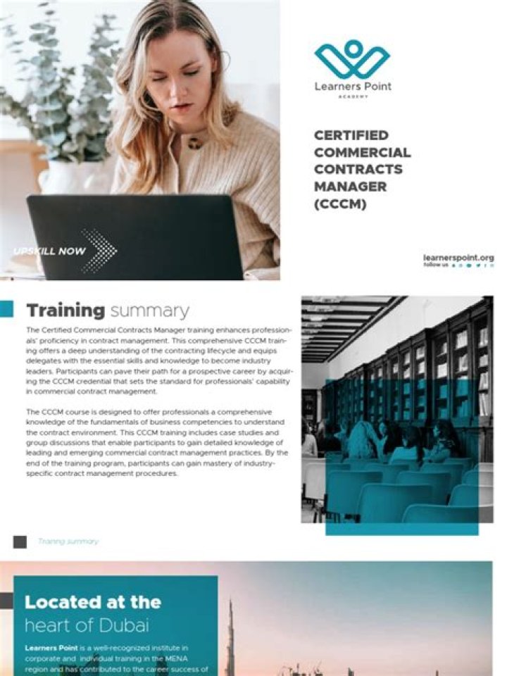 Commercial Contracts Manager CCCM PDF: Expert Guidance & Compliance Framework