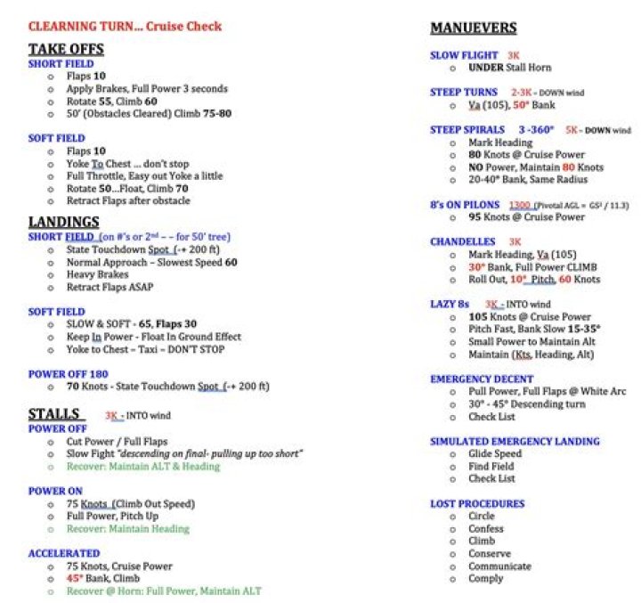 Commercial Pilot Cheat Sheet PDF: Essential Flight Info at Your Fingertips