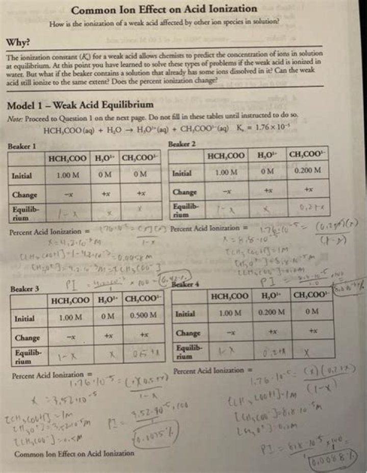 Common Ion Effect on Solubility: POGIL Answers PDF Guide