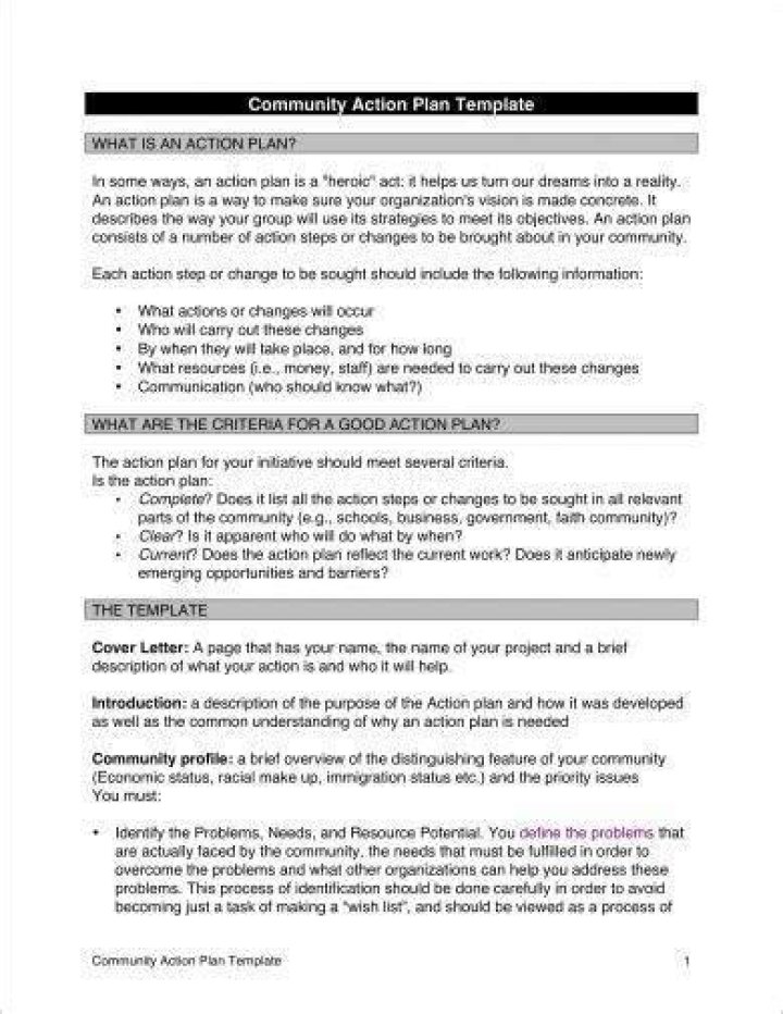 Community Action Plan Example PDF: Practical Guide to Effective Local Planning