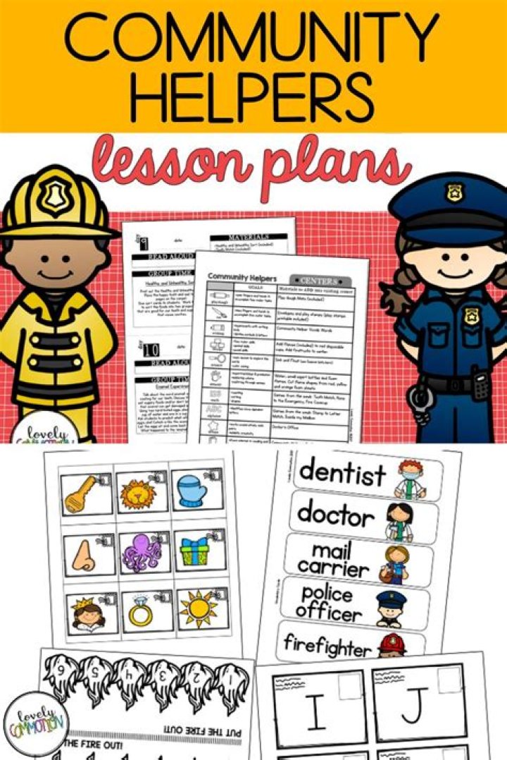 Free Community Helpers Lesson Plan for Preschoolers PDF