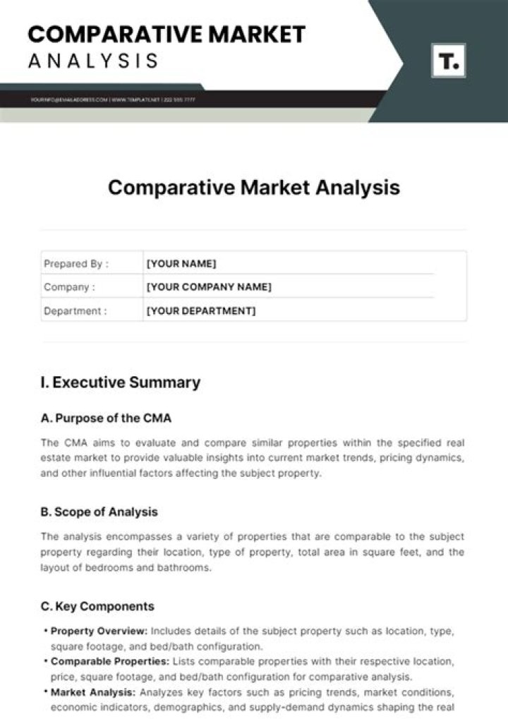 Compare Home Values with a Comparative Market Analysis Worksheet PDF