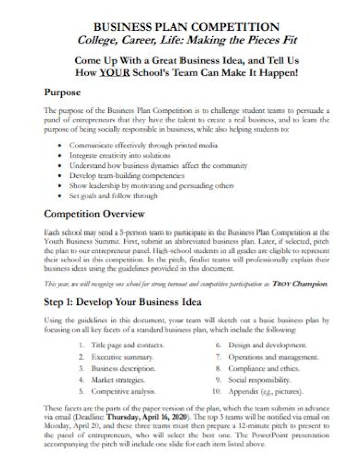 Competition in Business Plan PDF: How to Analyze Rivals Effectively