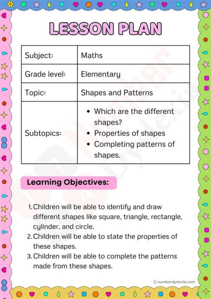 Complete Lesson Plan PDF for Every Subject