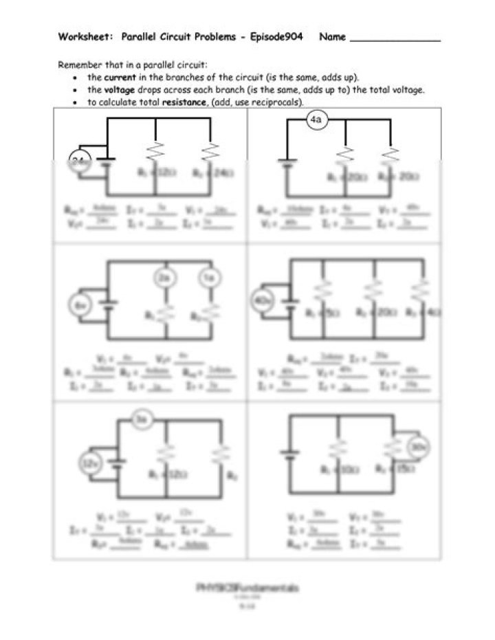 Download Complex Circuit Worksheet PDF for Advanced Electronics Practice