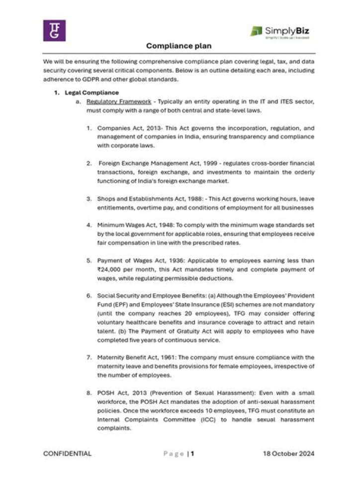 Download the Essential Compliance Plan PDF