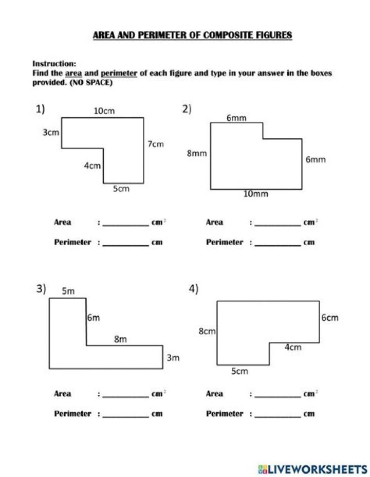 Composite Area Worksheet PDF – Free Download for Accurate Calculations