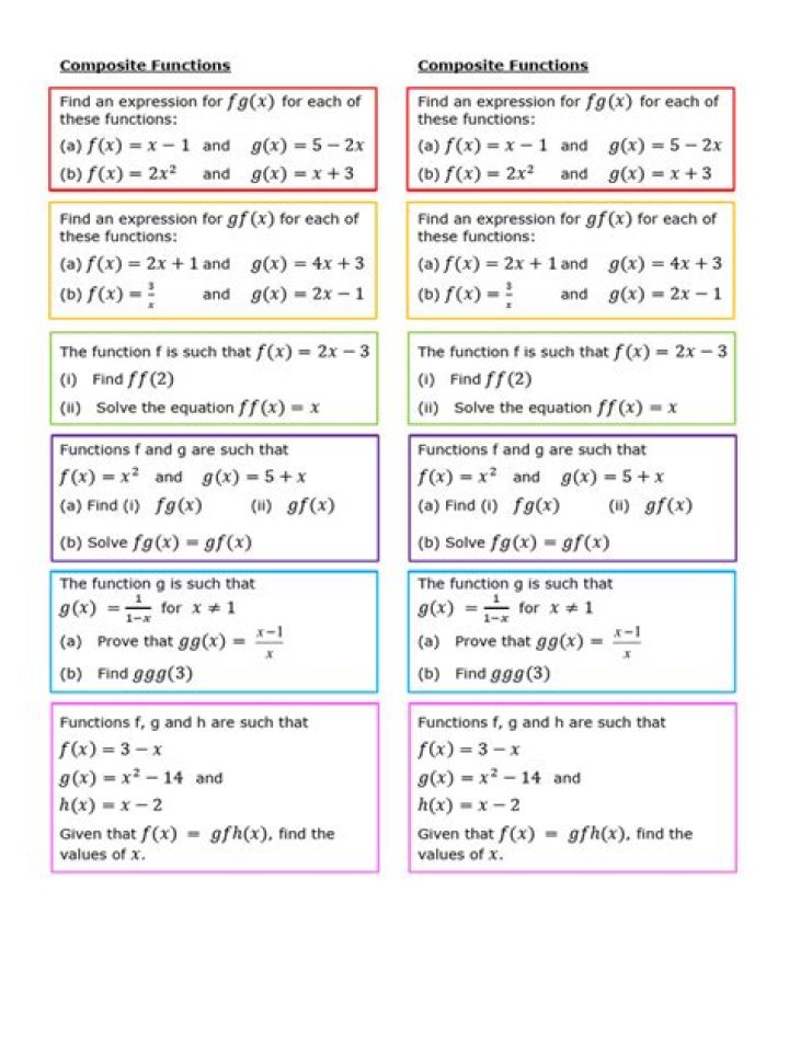 Master Composite Functions: Expert Questions & Answers PDF