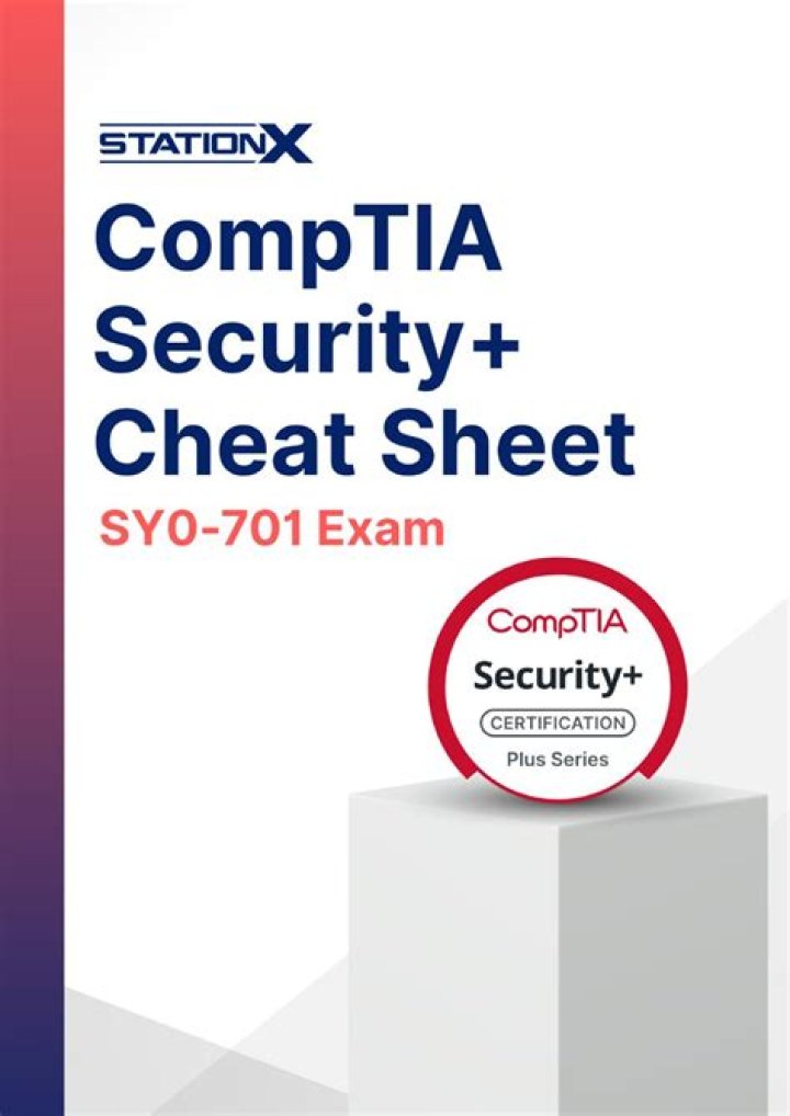 Comptia Security+ SY0-501 Cheat Sheet PDF – Quick Revision Guide