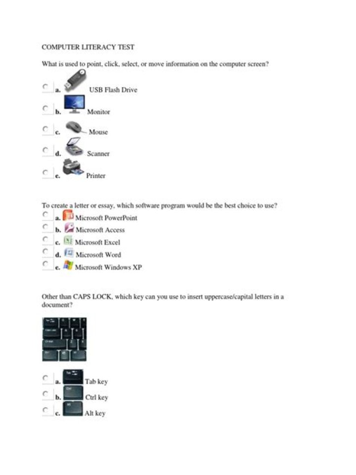Free Computer Literacy Test PDF: Assess Your Digital Skills Now