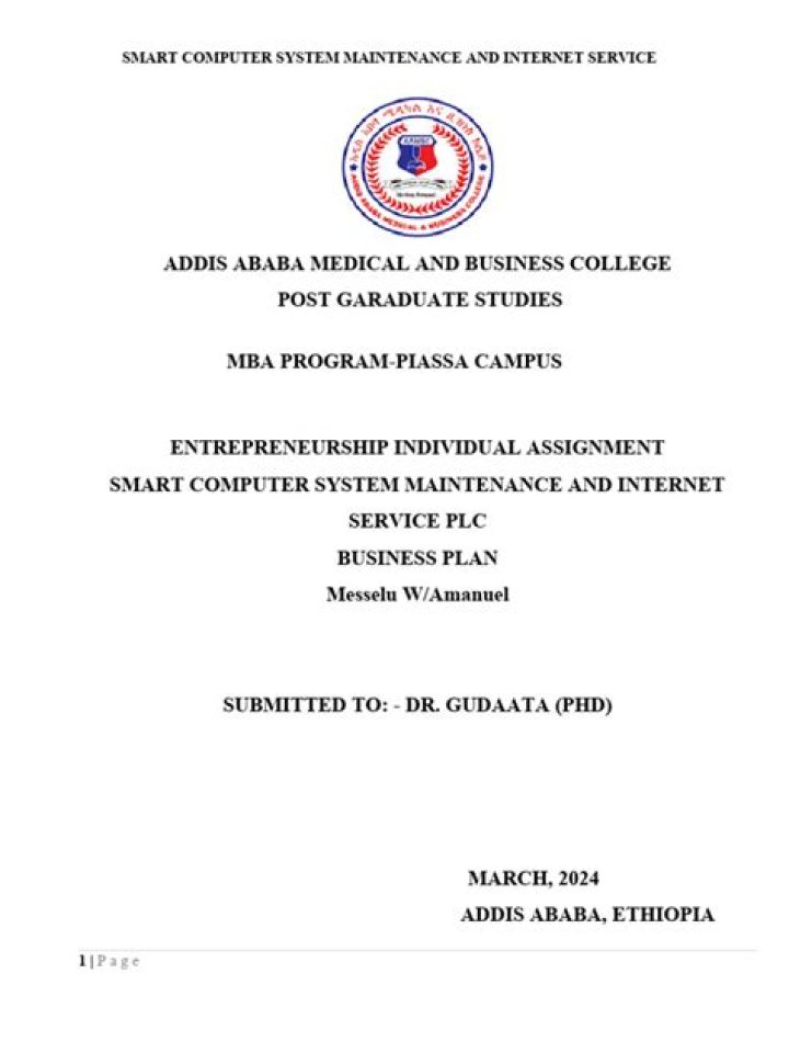 Computer Maintenance Business Plan PDF – Professional Strategy & Startup Guide