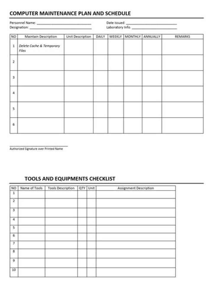 Essential Computer Maintenance Plan PDF for Optimal Performance