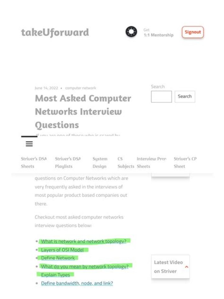 Top Computer Networks Interview Questions PDF for Tech Job Prep