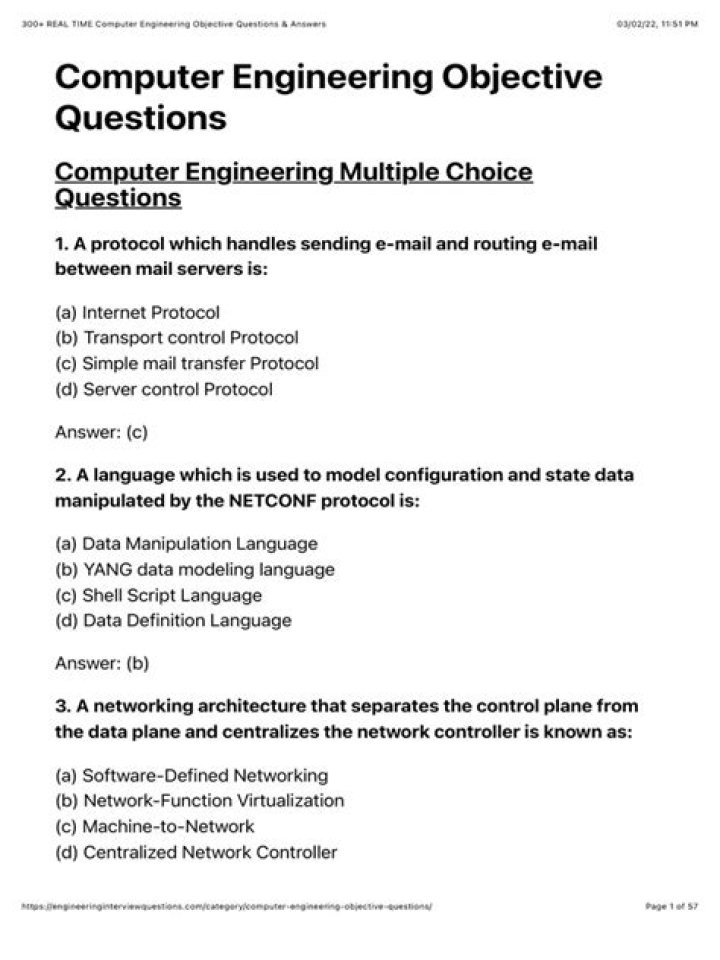 Computer Objective Questions with Answers PDF for Exam Prep