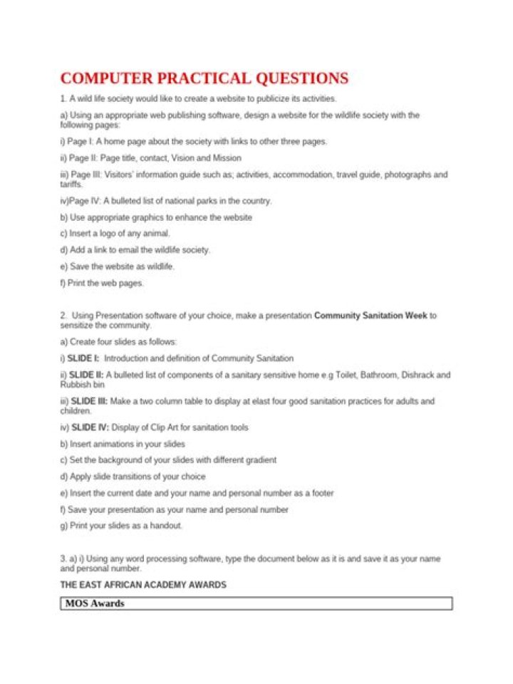 Computer Practical Questions PDF: Master Essential Skills
