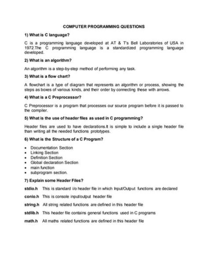 Computer Programming Questions & Answers PDF: Master Coding Concepts
