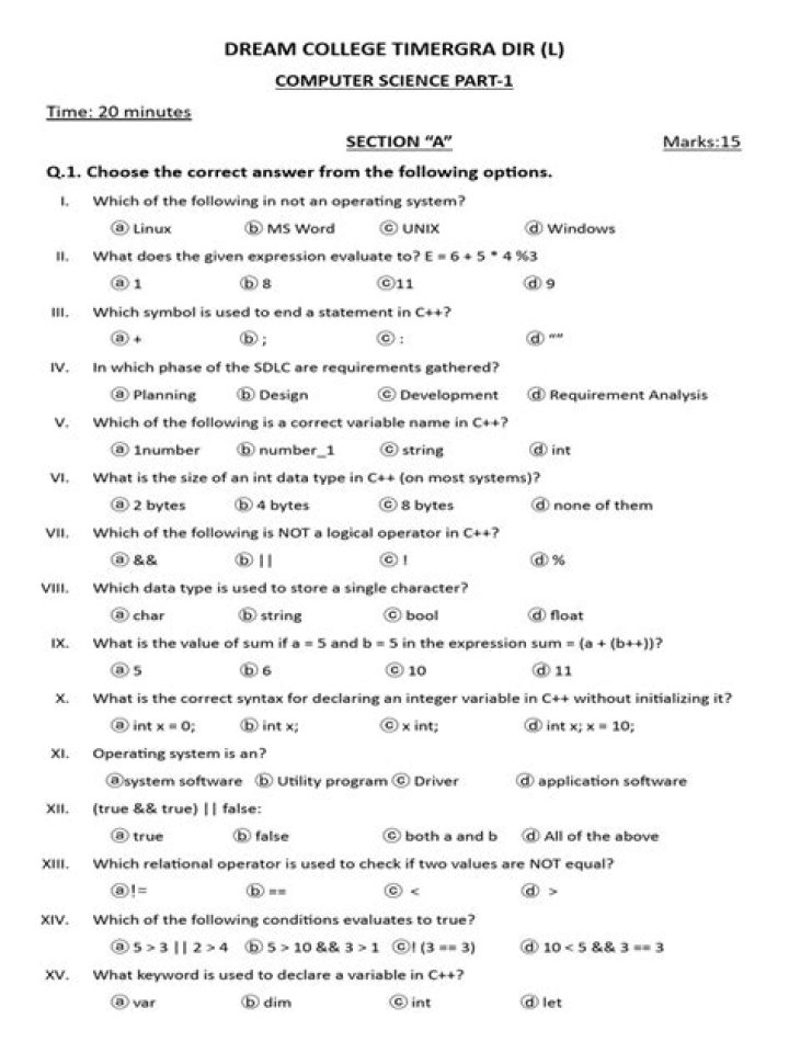 Computer Science Exam Questions & Answers PDF – Instant Download